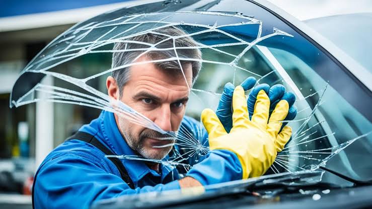 WindshieldTeam Auto Glass Repair technician repairing a windshield